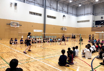 菊川スポーツクラブ主催 バドミントン教室写真