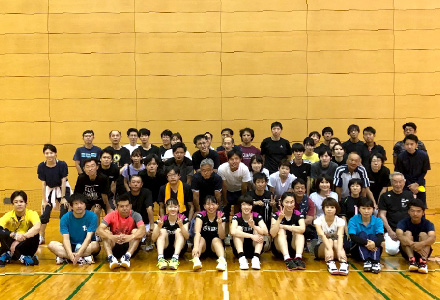 協会けんぽ主催 バドミントン教室