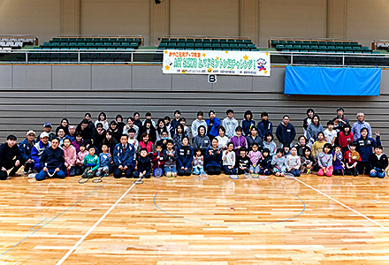 岩国市レクレーション連盟主催バドミントン教室写真